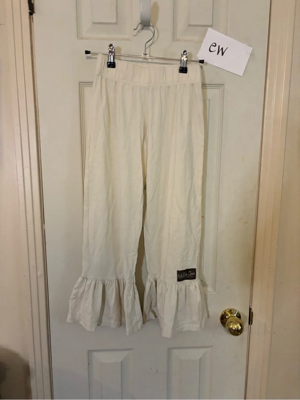 Matilda Jane Cream Ruffle Hem Pants